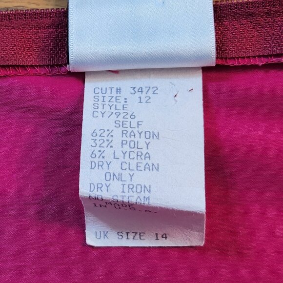 Tadashi Silk Top with beautifule pleating, faux diamond cufflinks - Picture 5 of 5